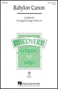 Babylon Canon SAB choral sheet music cover